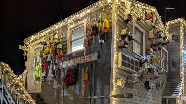 The harbormaster house in Perkin's Cove